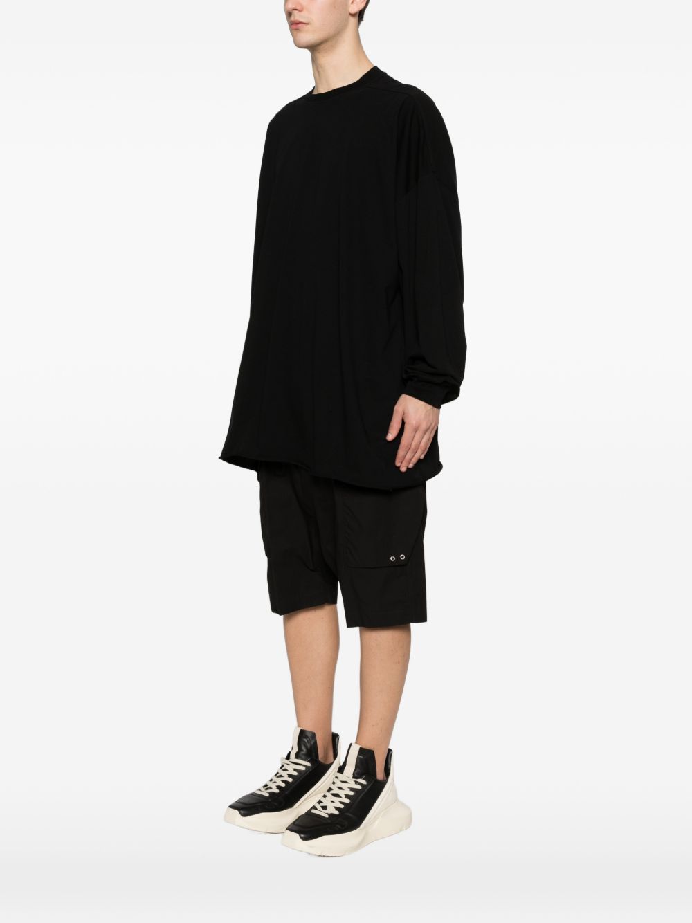 T-shirt a maniche lunghe in nero Rick owens - donna 
