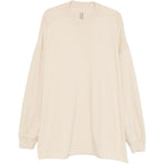 T-shirt a maniche lunghe in beige Rick owens - donna 