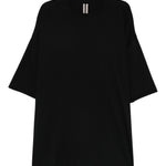 T-shirt a manica corta in nero Rick owens - uomo 