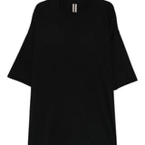 T-shirt a manica corta in nero Rick owens - uomo 