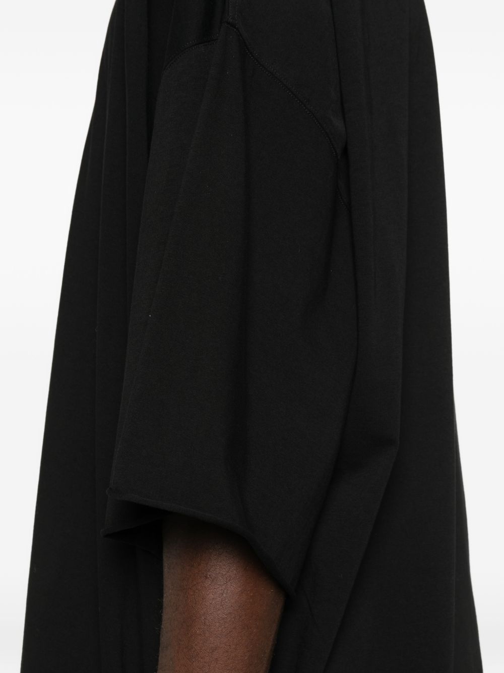 T-shirt a manica corta in nero Rick owens - uomo 