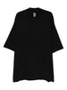 T-shirt a manica corta in nero Rick owens - uomo