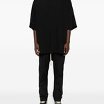 T-shirt a manica corta in nero Rick owens - uomo 