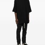 T-shirt a manica corta in nero Rick owens - uomo 