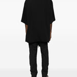 T-shirt a manica corta in nero Rick owens - uomo 