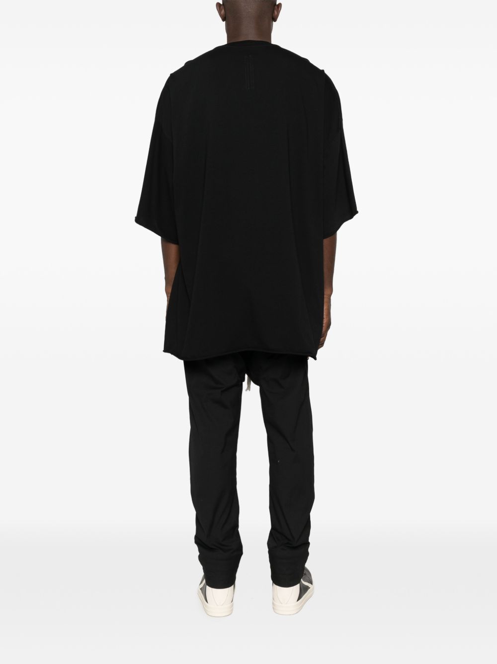 T-shirt a manica corta in nero Rick owens - uomo 