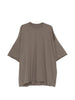 T-shirt girocollo in grigio Rick owens - uomo