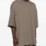 T-shirt girocollo in grigio Rick owens - uomo 