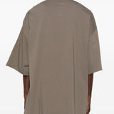 T-shirt girocollo in grigio Rick owens - uomo 