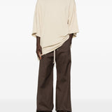 T-shirt Tommy T Sfrangiata in beige Rick owens - uomo 