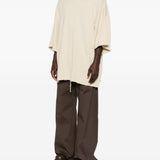 T-shirt Tommy T Sfrangiata in beige Rick owens - uomo 
