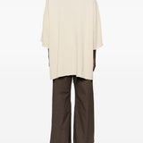 T-shirt Tommy T Sfrangiata in beige Rick owens - uomo 