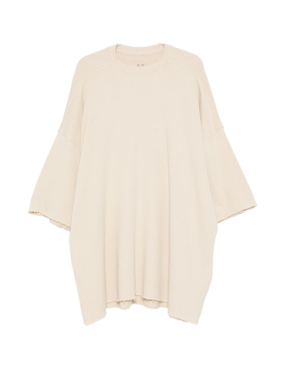 T-shirt Tommy T Sfrangiata in beige Rick owens - uomo 