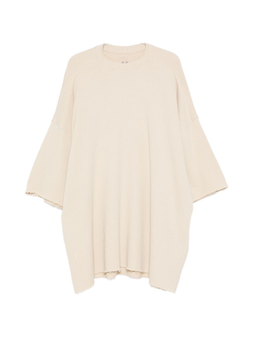 T-shirt Tommy T Sfrangiata in beige Rick owens - uomo 