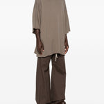 T-shirt Tommy T Sfrangiata in grigio Rick owens - uomo 