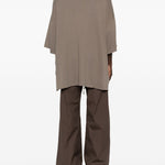 T-shirt Tommy T Sfrangiata in grigio Rick owens - uomo 