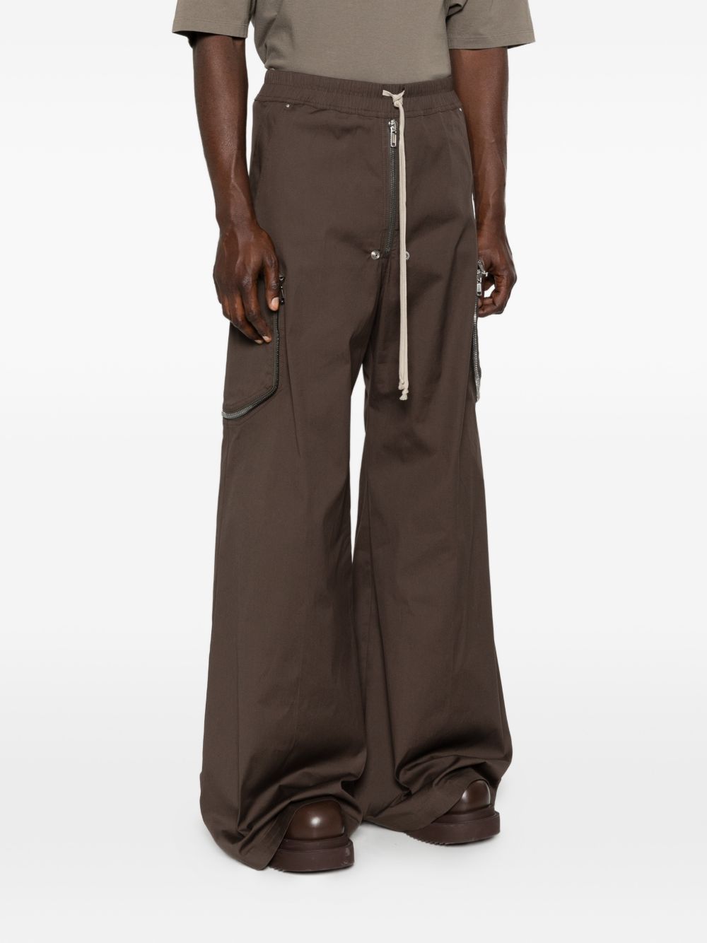Pantaloni heizer belas in grigio Rick owens - uomo 