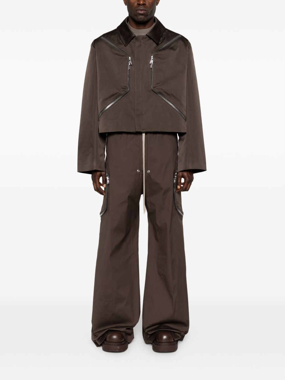 Pantaloni heizer belas in grigio Rick owens - uomo 