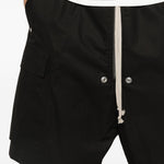 Shorts Cargo corti con zip in nero Rick owens - uomo 