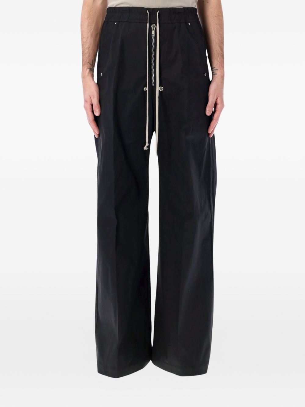 Cargo con coulisse in nero Rick Owens - uomo 