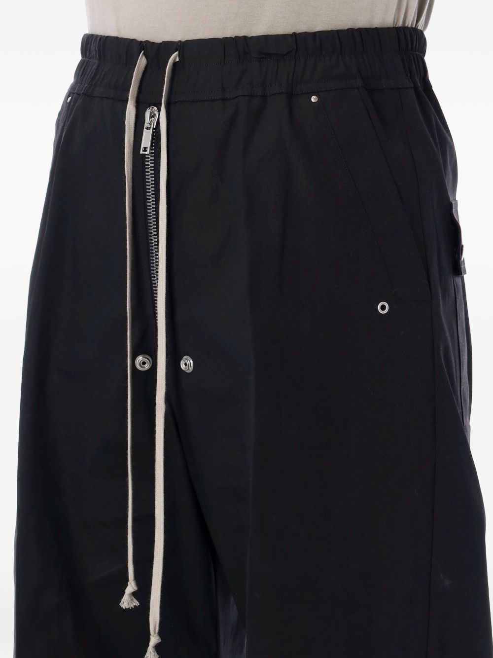 Cargo con coulisse in nero Rick Owens - uomo 