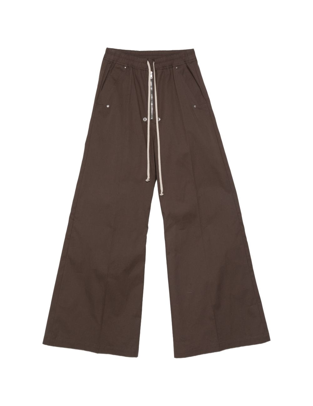 Pantaloni con dettaglio zip in grigio Rick owens - uomo 