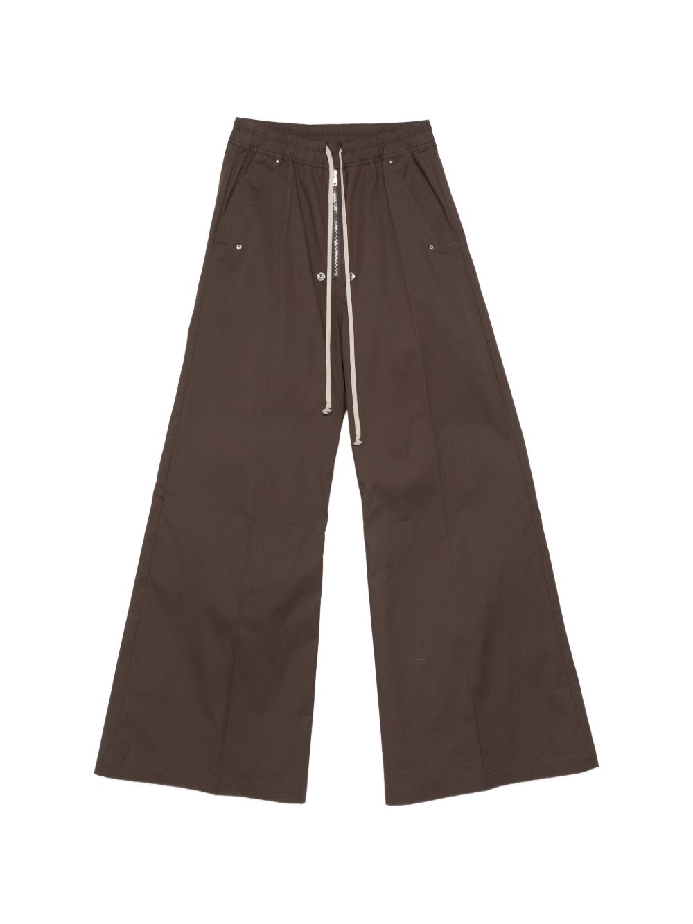 Pantaloni con dettaglio zip in grigio Rick owens - uomo 