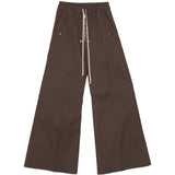 Pantaloni con dettaglio zip in grigio Rick owens - uomo 