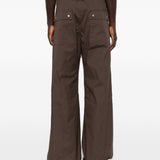 Pantaloni con dettaglio zip in grigio Rick owens - uomo 