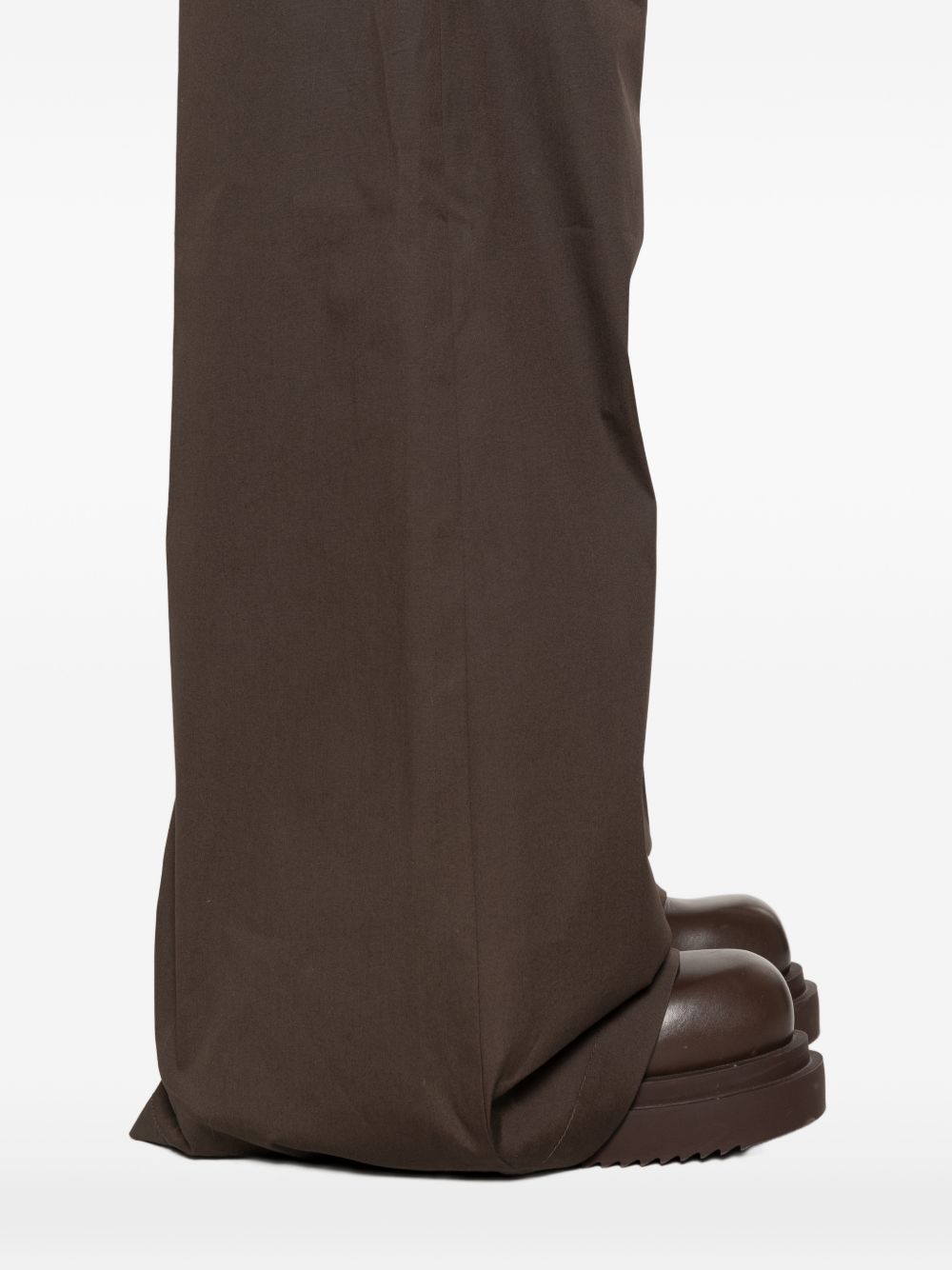 Pantaloni con dettaglio zip in grigio Rick owens - uomo 