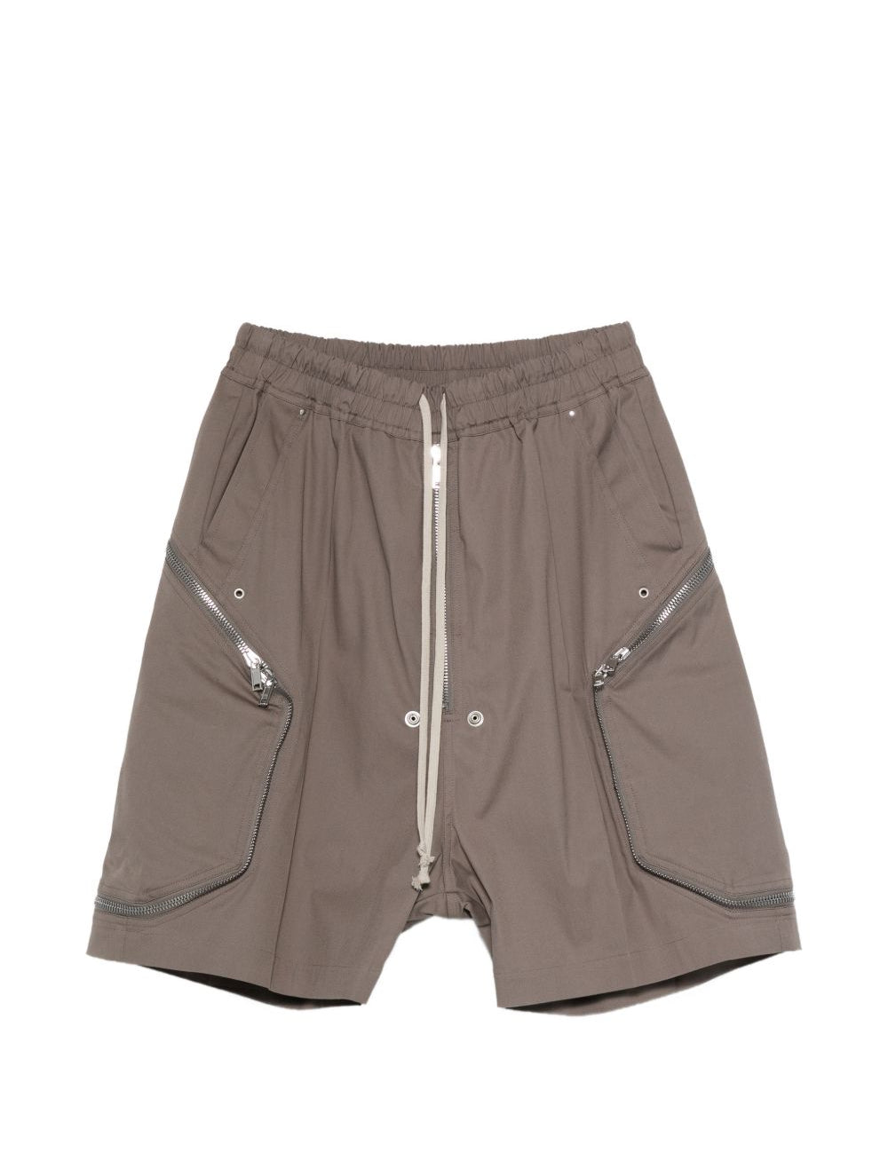 Pantaloncini con tasche a zip blixa bela in grigio Rick owens - uomo 