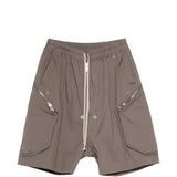 Pantaloncini con tasche a zip blixa bela in grigio Rick owens - uomo 