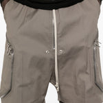 Pantaloncini con tasche a zip blixa bela in grigio Rick owens - uomo 