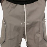 Pantaloncini con tasche a zip blixa bela in grigio Rick owens - uomo 