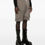 Pantaloncini con tasche a zip blixa bela in grigio Rick owens - uomo 