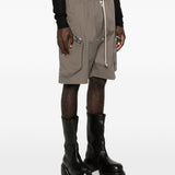 Pantaloncini con tasche a zip blixa bela in grigio Rick owens - uomo 