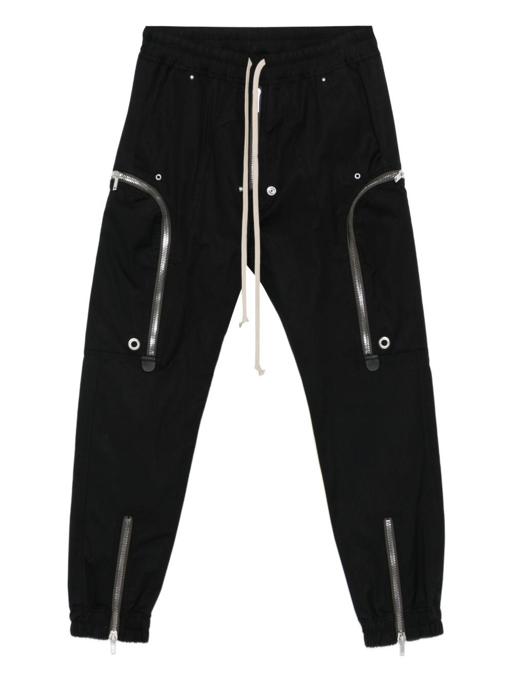 Pantaloni Bauhaus con zip in nero Rick owens - uomo 