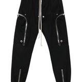 Pantaloni Bauhaus con zip in nero Rick owens - uomo 