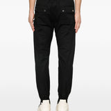 Pantaloni Bauhaus con zip in nero Rick owens - uomo 