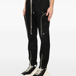 Pantaloni Bauhaus con zip in nero Rick owens - uomo 
