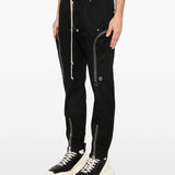 Pantaloni Bauhaus con zip in nero Rick owens - uomo 