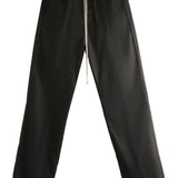 Pantaloni con coulisse in nero Rick owens - uomo 