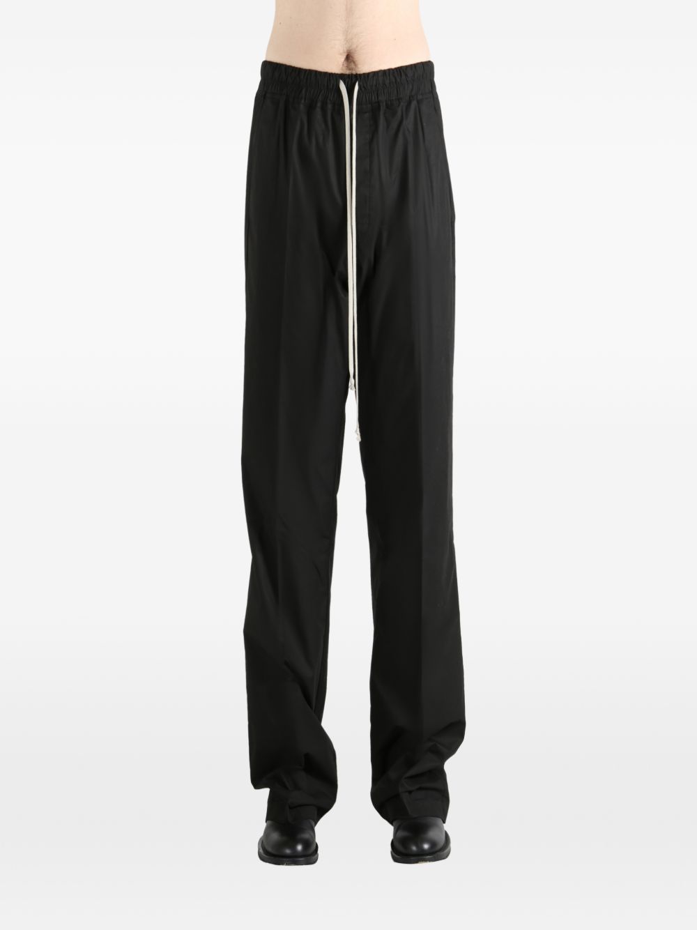 Pantaloni con coulisse in nero Rick owens - uomo 