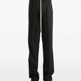 Pantaloni con coulisse in nero Rick owens - uomo 