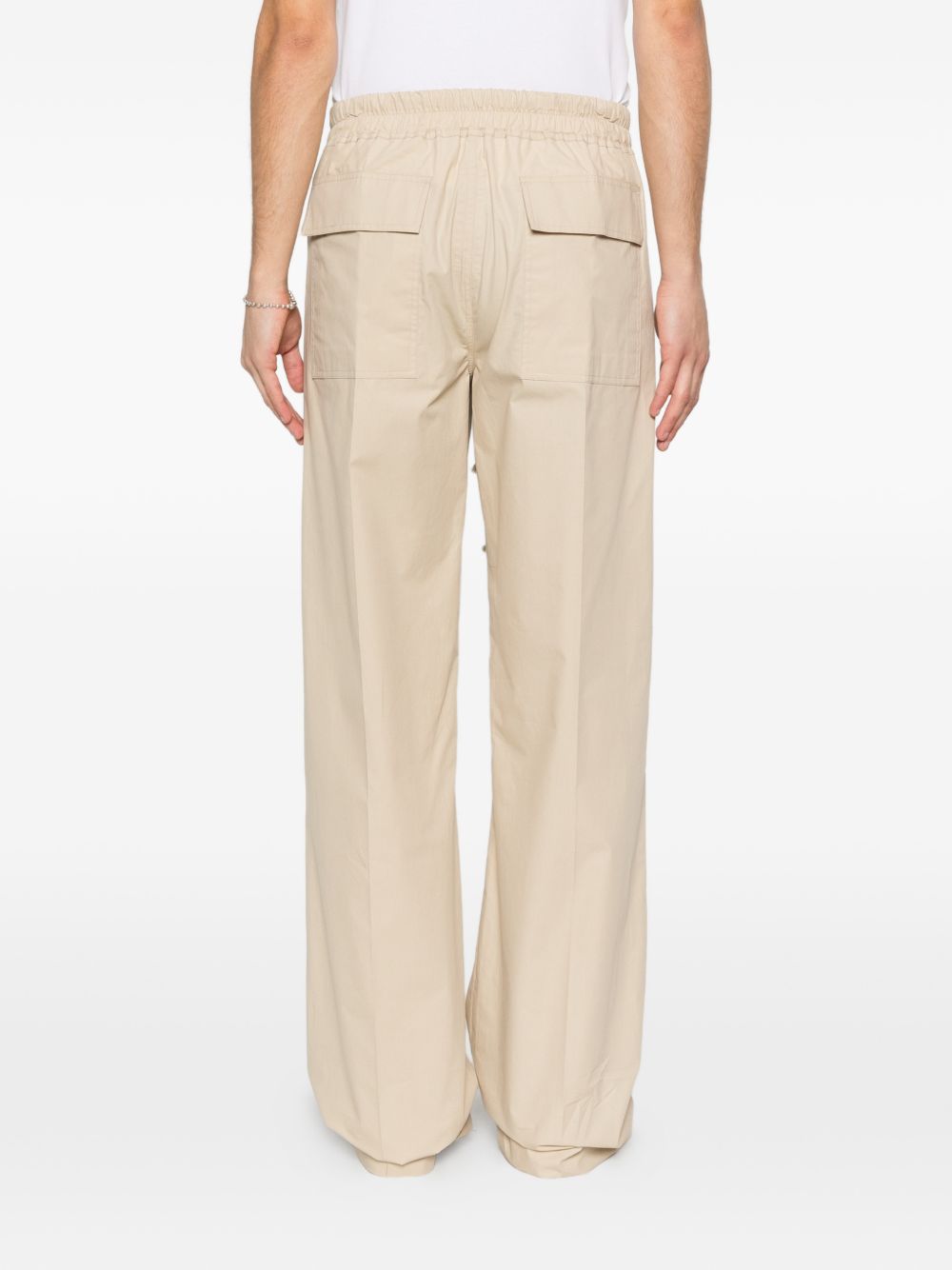 Pantaloni con coulisse dietrich in beige Rick owens - uomo 