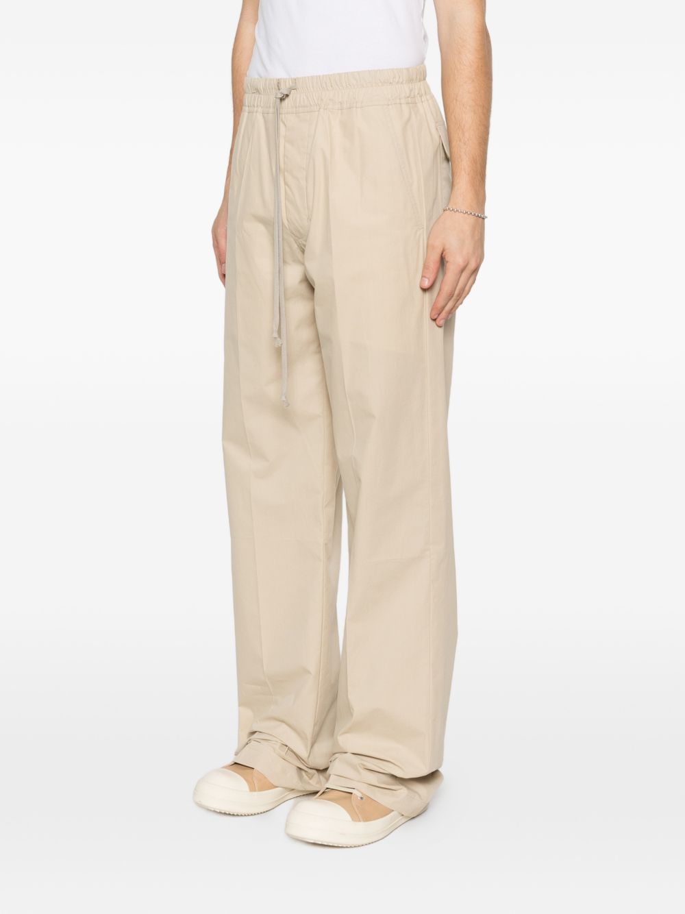 Pantaloni con coulisse dietrich in beige Rick owens - uomo 