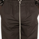Pantaloni con coulisse dietrich in marrone Rick owens - uomo 