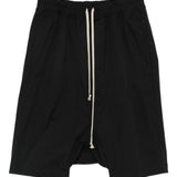 Bermuda con cavallo basso in nero Rick owens - uomo 