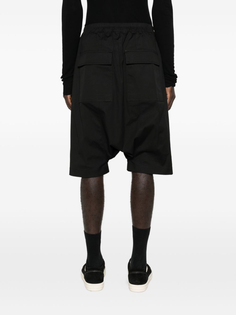Bermuda con cavallo basso in nero Rick owens - uomo 