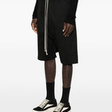 Bermuda con cavallo basso in nero Rick owens - uomo 